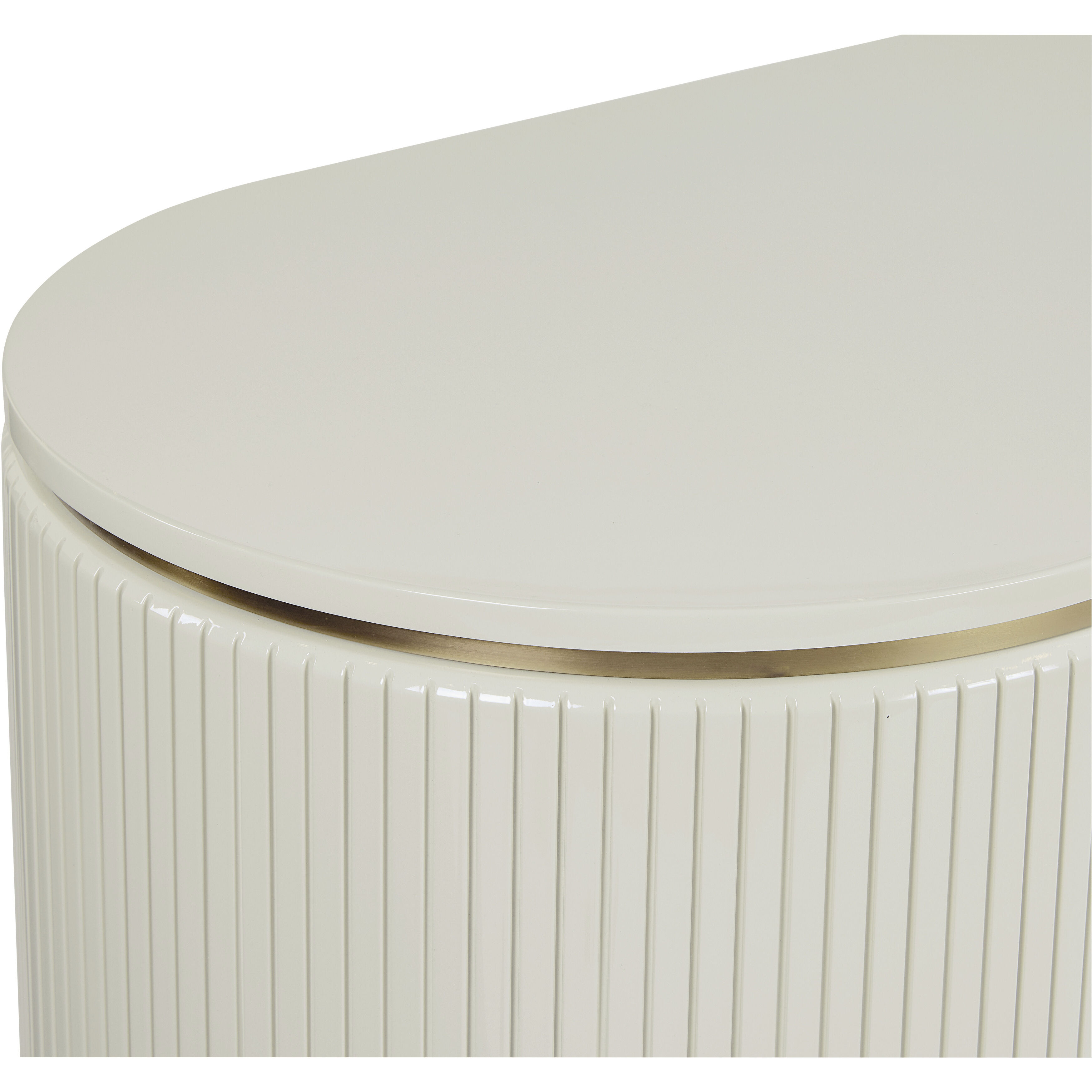 Paloma 60.75 X 18.75 inch High Gloss Cream Sideboard